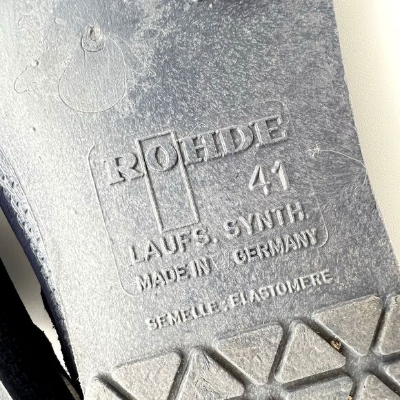 Naturform Comfort Sole Rohde Sandals Tri-Color Suede German Orthopedic Sz 41 - Picture 10 of 10